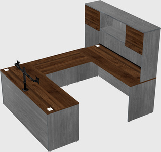 U-shaped desk