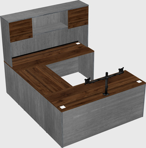 U-shaped desk