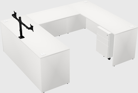 U-shaped desk