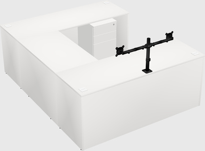 U-shaped desk