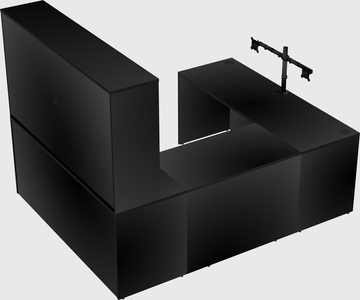 U-shaped desk