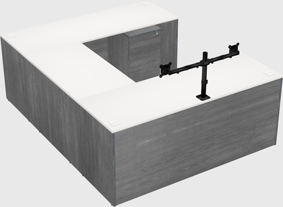 U-shaped desk
