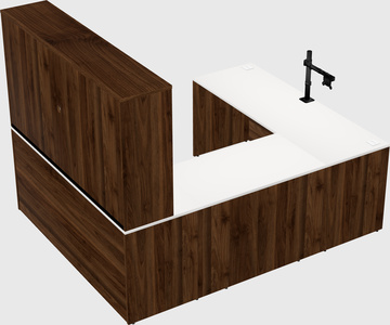 U-shaped desk