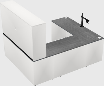 U-shaped desk