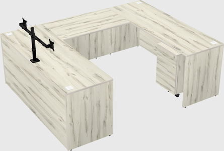 U-shaped desk