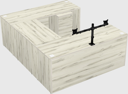 U-shaped desk
