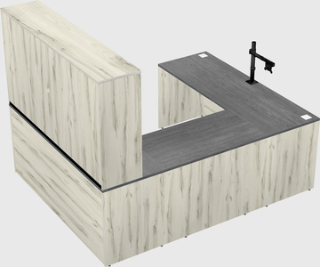 U-shaped desk