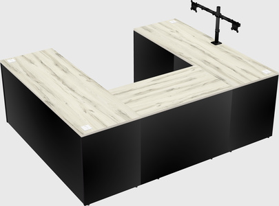 U-shaped desk