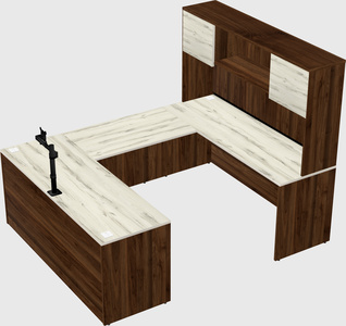 U-shaped desk