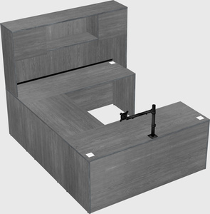 U-shaped desk
