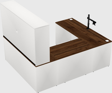 U-shaped desk