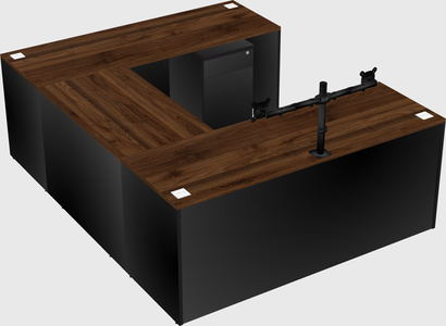 U-shaped desk