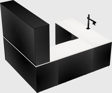 U-shaped desk