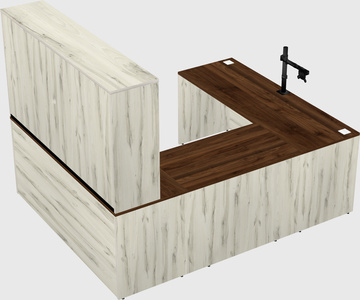 U-shaped desk