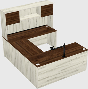 U-shaped desk