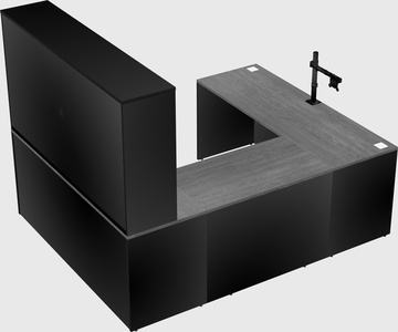 U-shaped desk