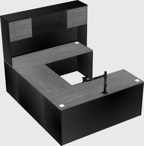 U-shaped desk