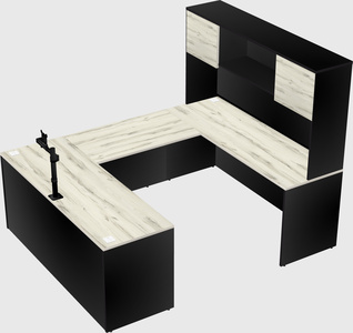 U-shaped desk