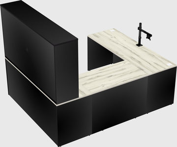 U-shaped desk