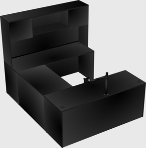U-shaped desk