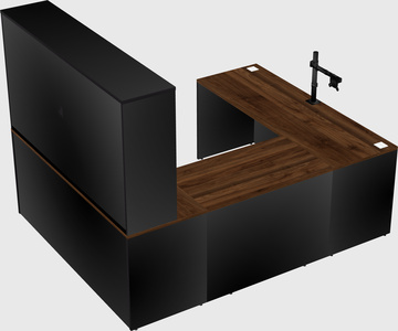 U-shaped desk