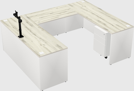 U-shaped desk