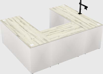 U-shaped desk