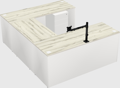 U-shaped desk