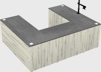 U-shaped desk