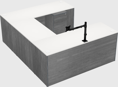 U-shaped desk