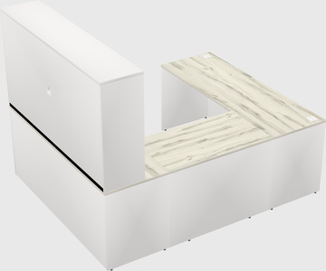 U-shaped desk