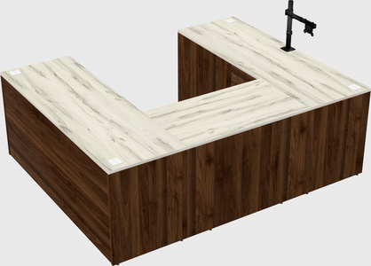 U-shaped desk
