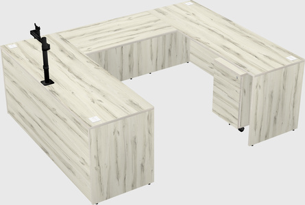 U-shaped desk