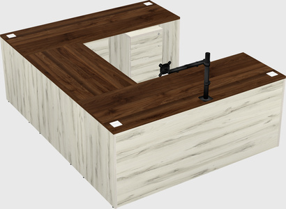 U-shaped desk