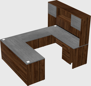 U-shaped desk