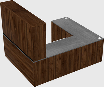 U-shaped desk