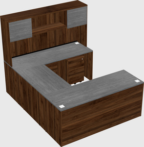 U-shaped desk