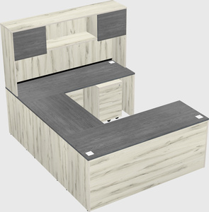 U-shaped desk