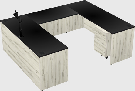 U-shaped desk