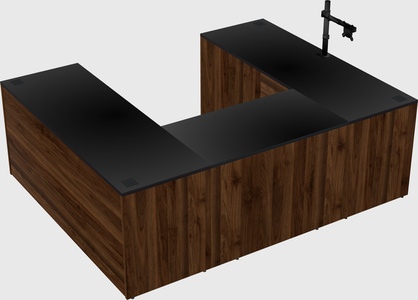 U-shaped desk