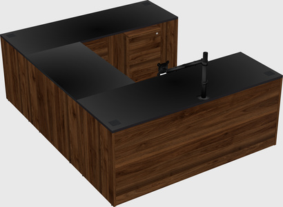 U-shaped desk