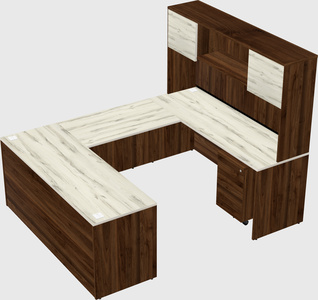 U-shaped desk
