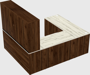 U-shaped desk