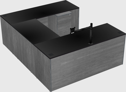 U-shaped desk