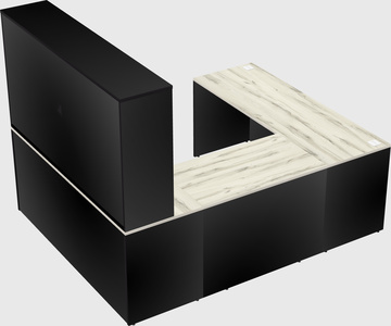 U-shaped desk