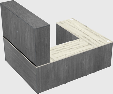 U-shaped desk