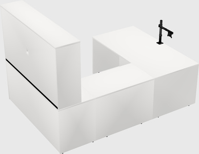 U-shaped desk