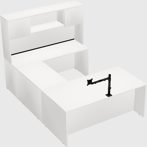 U-shaped desk