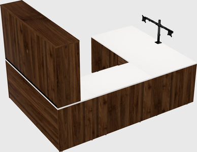 U-shaped desk