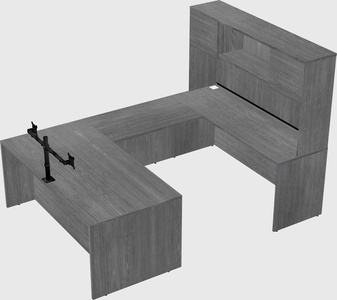 U-shaped desk